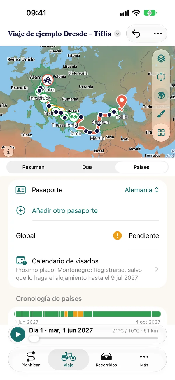 Viaje › Países con pasaporte alemán, valoración global, calendario de visados con el próximo plazo y cronología de países