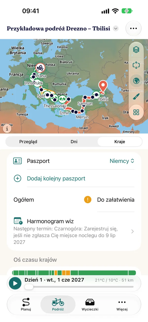 Podróż › Kraje z paszportem niemieckim, ocena ogólna, harmonogram wiz z najbliższym terminem i oś czasu krajów